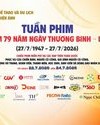 Tuần phim kỷ niệm 79 năm Ngày Thương binh - Liệt sĩ