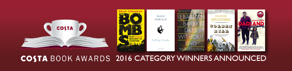 Costa Book 2016 công bố giải ở 5 hạng mục