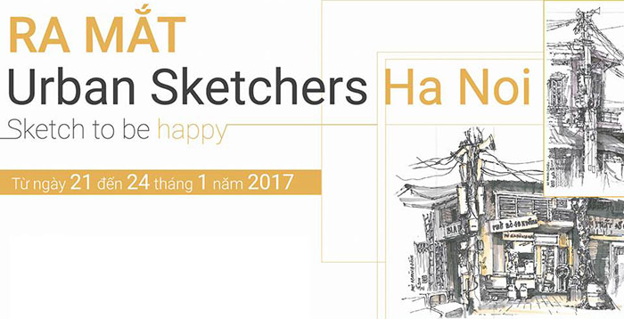 urban sketchers hanoi